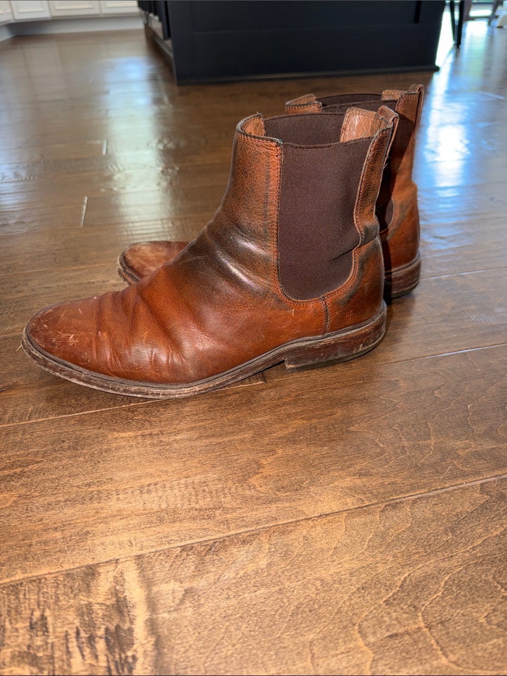Frye Men's Brown Leather Chelsea Boots
